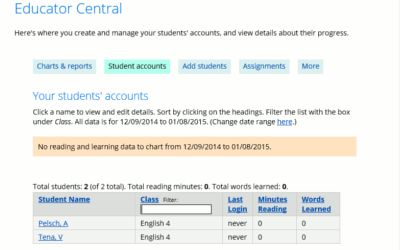 student accounts main